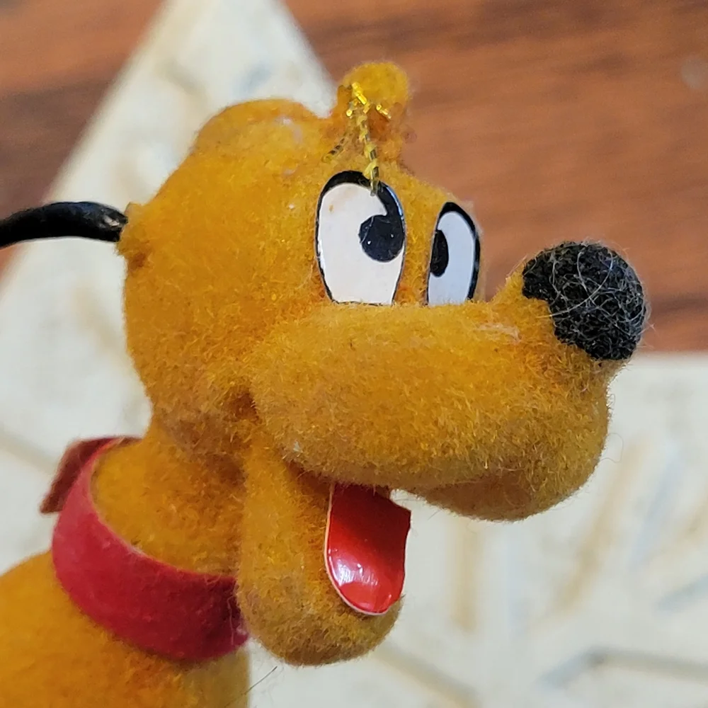 Walt Disney Prod. Vintage Pluto & Disney Donald & Daisy Duck Mini Ornaments